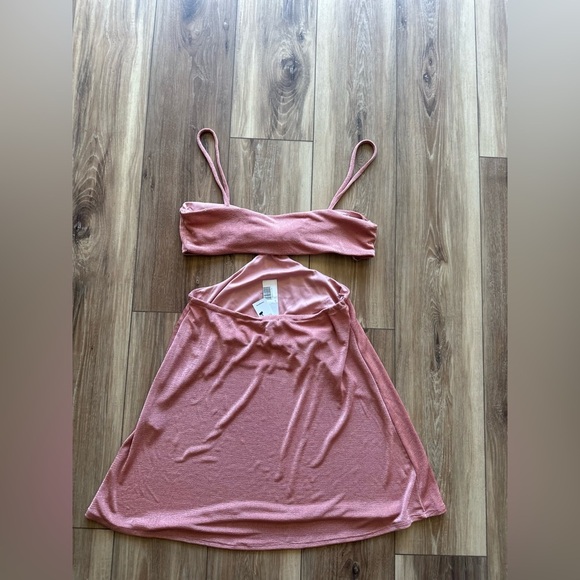Topshop women’s cut out slinky mini dress size 8-10 NWT - Picture 5 of 5